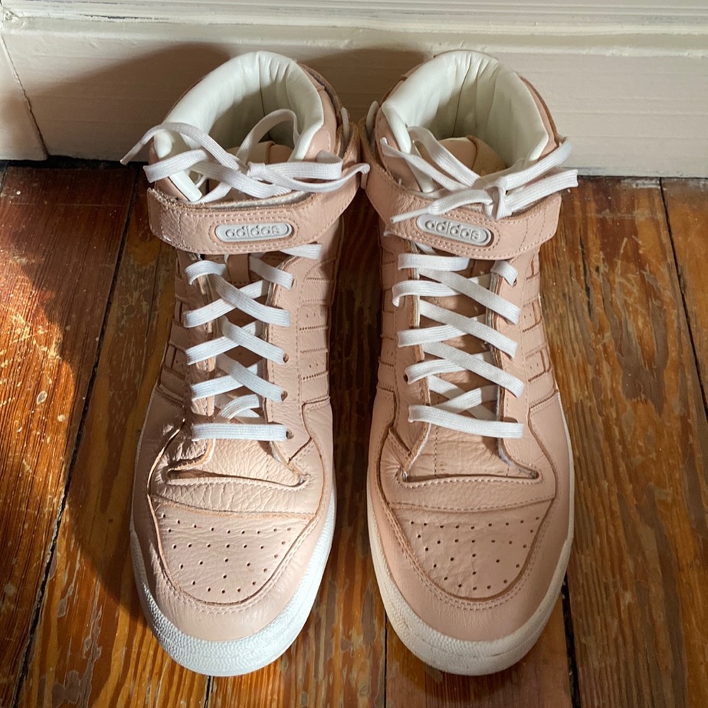 Used hitop adidas. Great condition. Muted Pink. Size 11.5